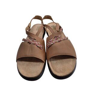 Hotter Brown Leather Comfort Sandals Size US 9‎